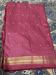Magenta Silk Blend Saree