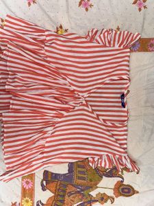 Striped Ruffle Top