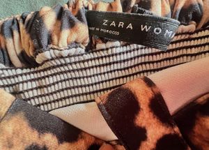 Zara Leopard Print midi Dress