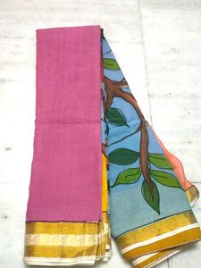 Multi Colour Sari With Attractive Cool Graphics