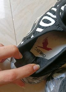 Unique Patterned Sneakers Black Shoes