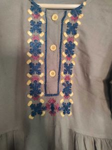 Embroidered Casual Dress