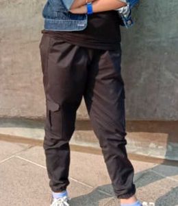 Black Cargo Joggers