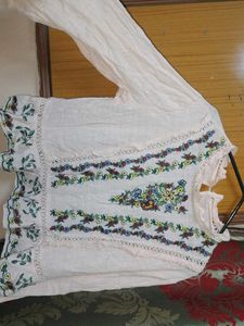 Embroidered Floral Top