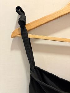 Black Tie Strap Mini Dress