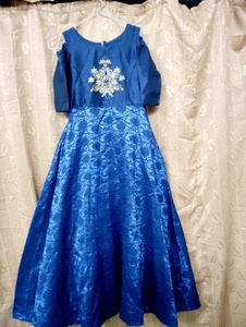 Elegant Navy Blue Ethnic Gown