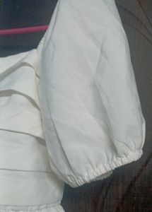 White Puff Sleeve Top