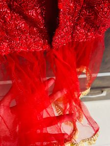 Red Stitched Top