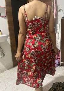 Red Floaral Dress