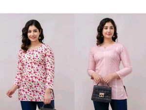 Cute Pink Tunic Tops