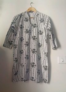 Floral Print Kurta