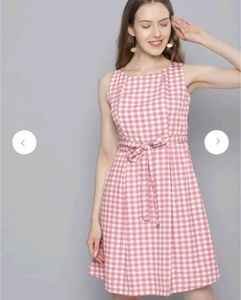 Pink Gingham Dress