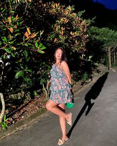 Twenty Dresses Green One Shoulder Floral Dress