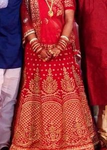 Red and Gold Bridal Lehenga