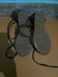 Black Gladiator Sandals