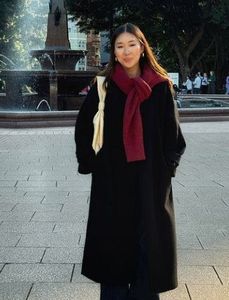 Elegant Black Wool Coat