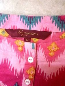 Pink Printed Kurta