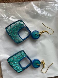 Handmade Quilling Blue Jewellery