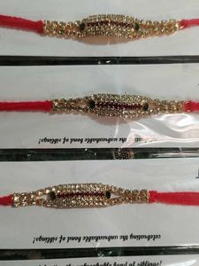 Heavy Diamond Work Rakhi 💎