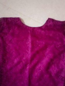 Stylish Purple Lace Kurti