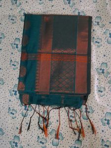 Peacock Green Handloom Saree