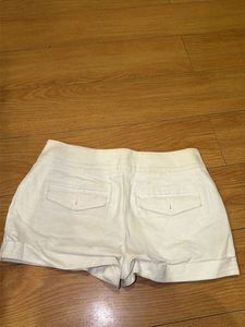 White Buttoned Shorts