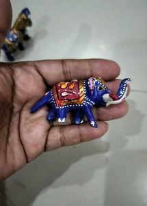 Combo of Meenakari Painted Animal Figurines