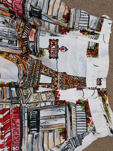 Paris Print Dress