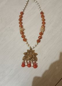 2 Combo Cristal Moti Neck Piece