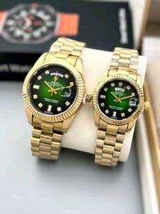 ROLEX COUPLE WATCH DAY DATE WORKING PREMIUM QUALIT