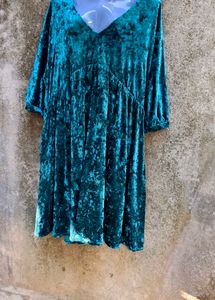 I.DARK SEA GREEN GORGEOUS DRESS
