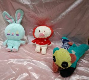 Combo Of 3 Plushies Toys