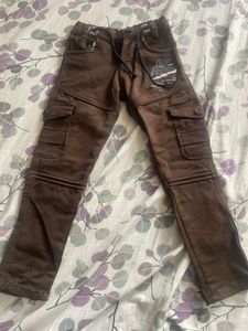 Kids Brown Cargo Pants