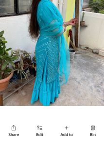 Blue Embroidered Kurta Set