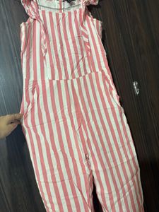 FOREVER 21 Striped jumpsuit