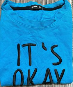 Blue Crop Top For Women