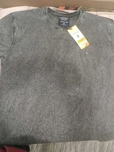 Stylish Grey Cotton Craft T-Shirt