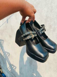 black heel pinteresty mary janes🖤