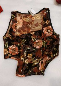 burnout velvet corset top 34 to 36