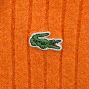 Lacoste Orange Knit Cardigan