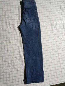 Slit Hem Jeans