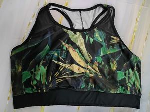 (924)Botanical Print Sports Bra