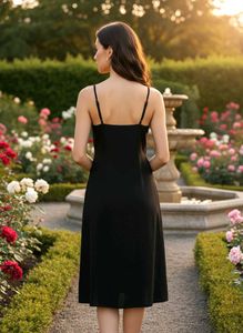 Elegant Black Midi Dress