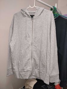 Grey Zip-Up Hoodie