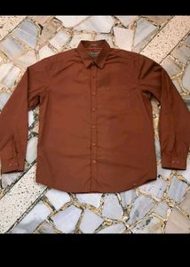 Brown Long Sleeve Casual Shirt