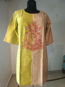 Durga Double Coloured Kurta G/B