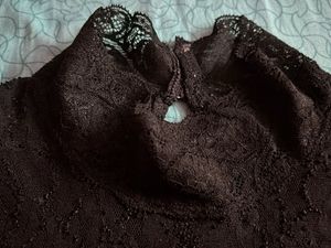 Elegant Black Lace Top