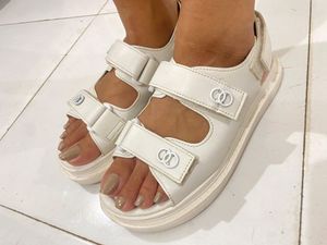 White Strap On Sandal
