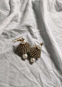 Pearl Rhinestone Earrings