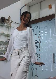Chic White Puff Sleeve Top